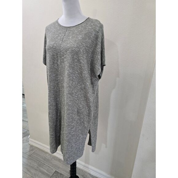 J Jill Pure Jill Easy Sweater Tunic Caper/White Knit Fall Essentials Size M - Picture 3 of 10